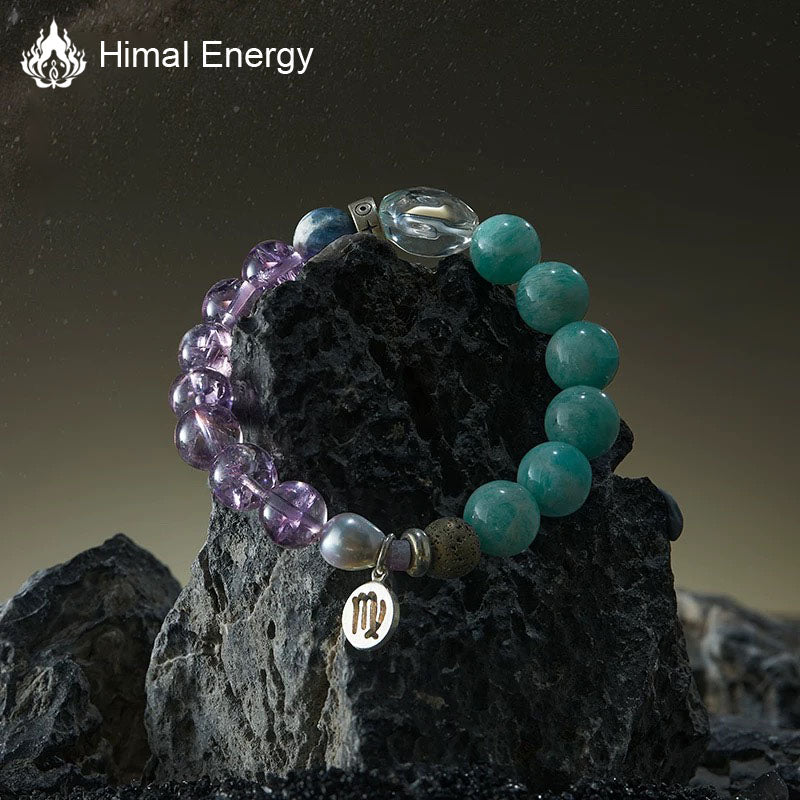 Twelve Constellations Bracelet Virgo Natural Crystal Healing Bracelet Balance Body and Mind