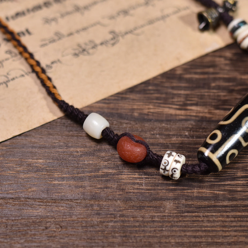 Fortune Nine-Eyed Dzi Pendant Pendant