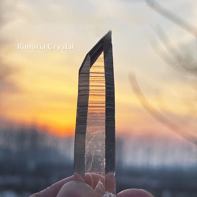 Hand-Woven Elf Kiss Natural White Raw Crystal Pendant