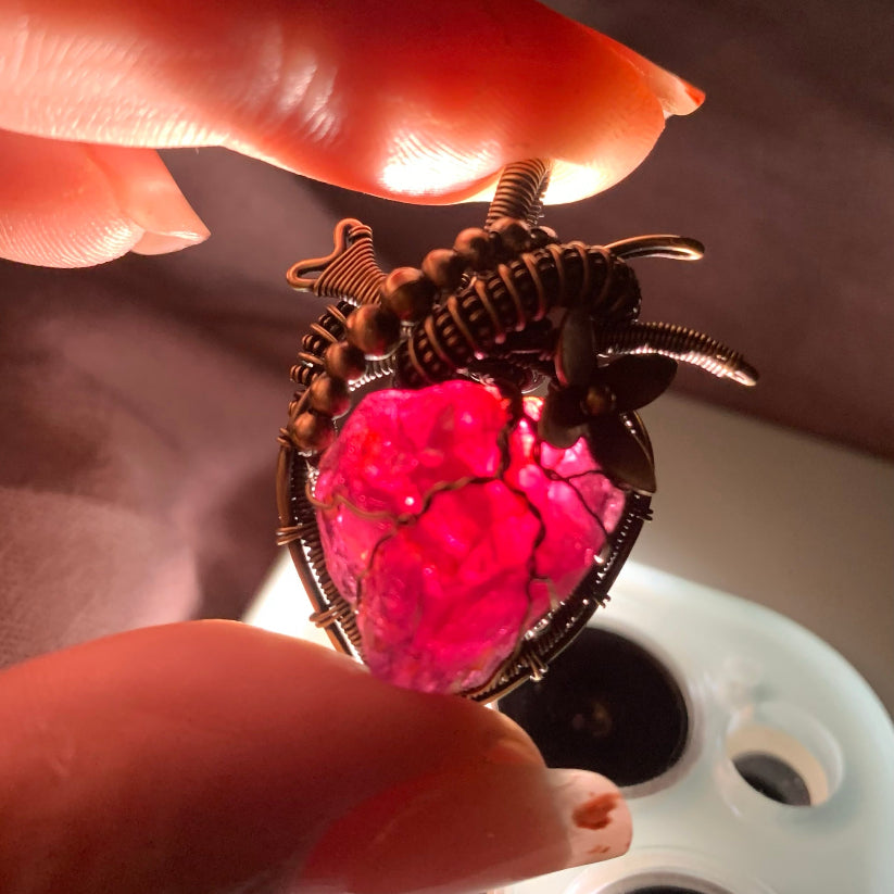 Energizing Garnet Heart Pendant: Ignite Your Vitality and Passion