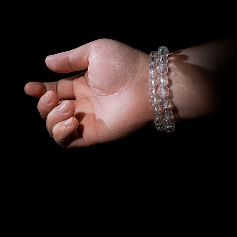 Himal Energy  Himalayan White Crystal Bracelet