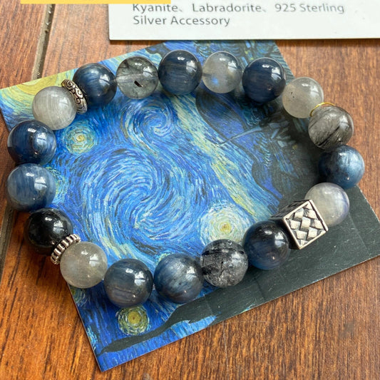 Celestial Whirl Bracelet lnspired by Vincent van Gogh's iconic painting Starry Night
