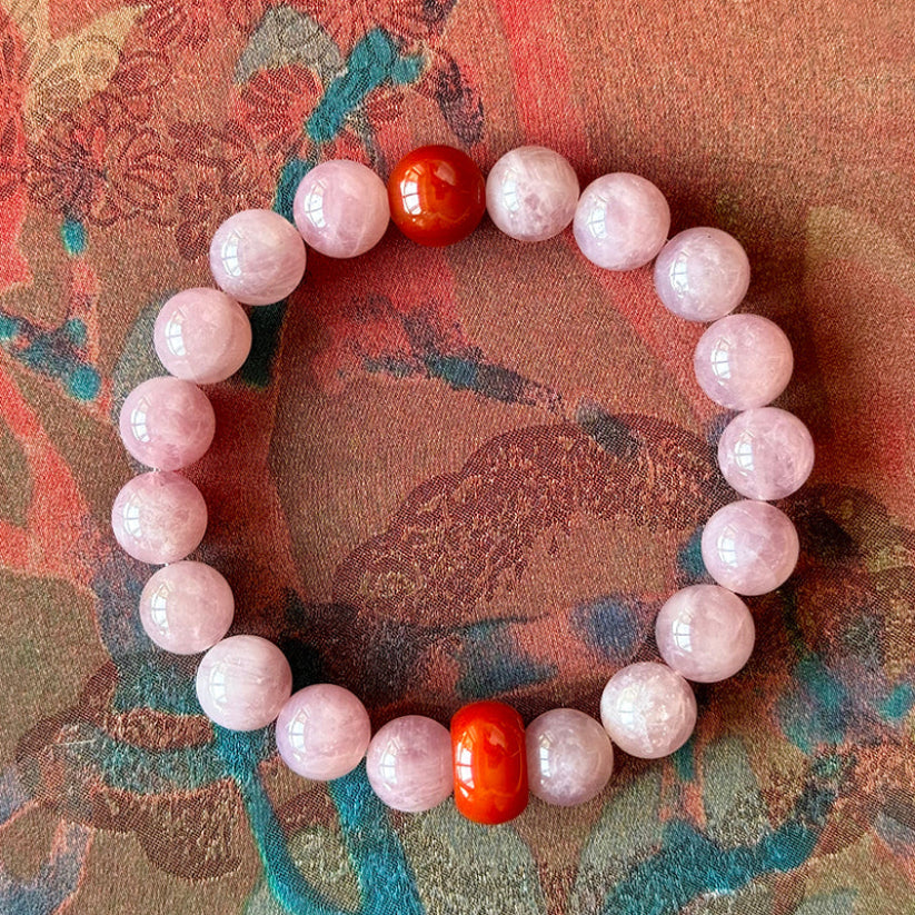 Positive Outcome Rose Quartz & Pink Agate Bracelet