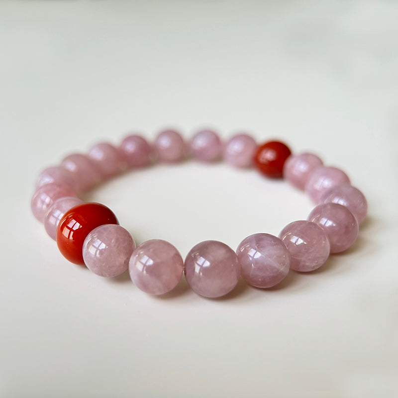 Positive Outcome Rose Quartz & Pink Agate Bracelet