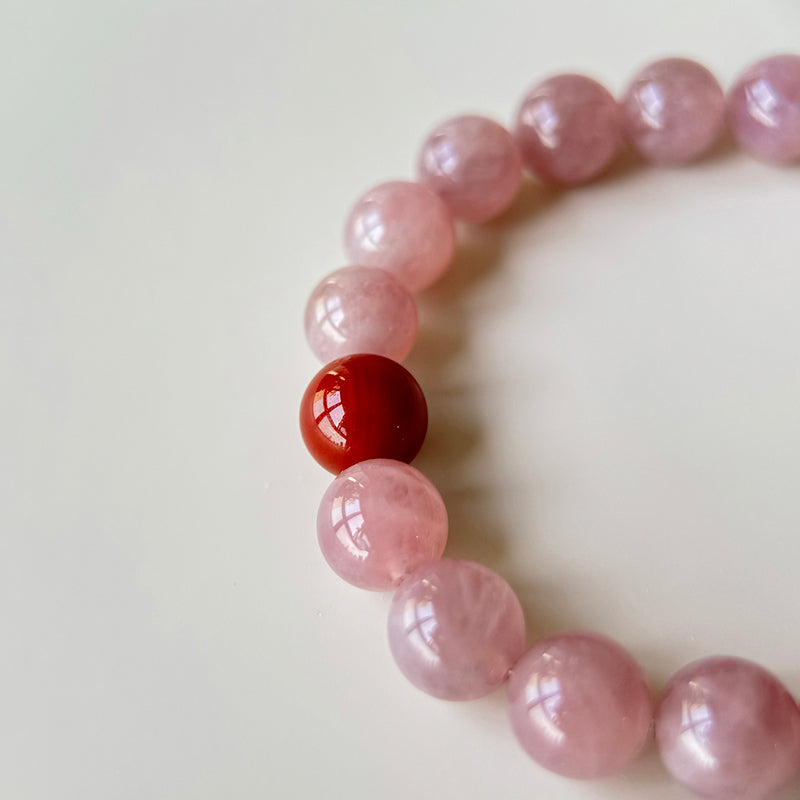 Positive Outcome Rose Quartz & Pink Agate Bracelet
