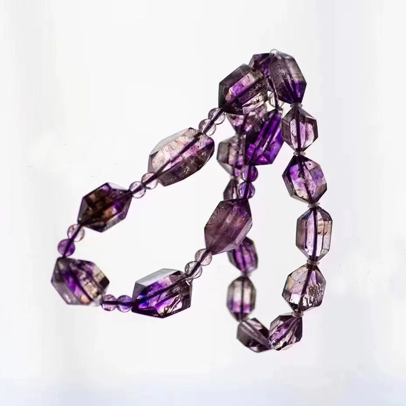 Himal Energy Bring Good Luck Natural Amethyst Crystal Rough Stone Bracelet