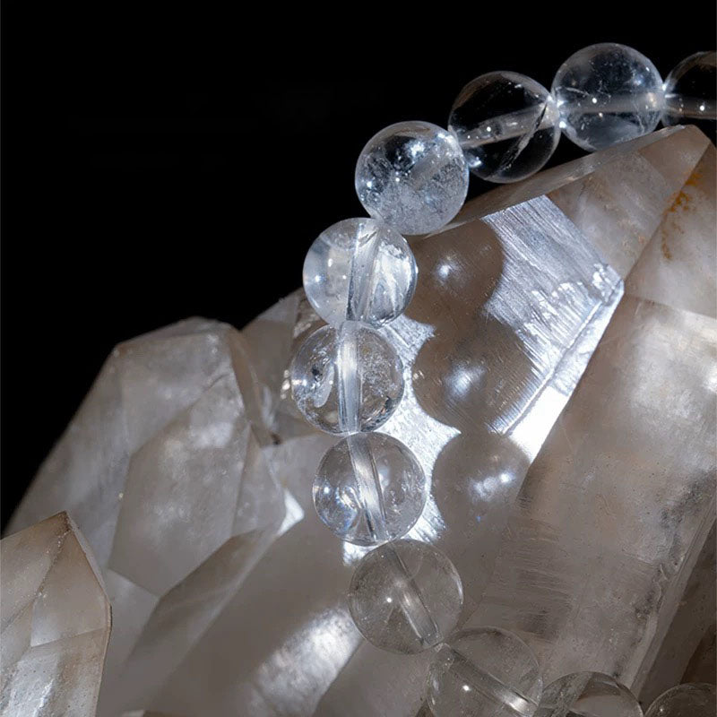 Himal Energy  Himalayan White Crystal Bracelet