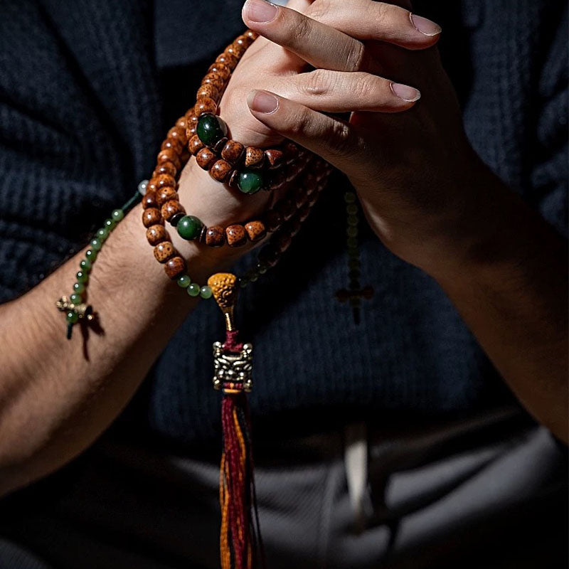 Himal Energy Wealth Auspicious Bodhi Blessing Necklace Hetian Jasper Bracelet