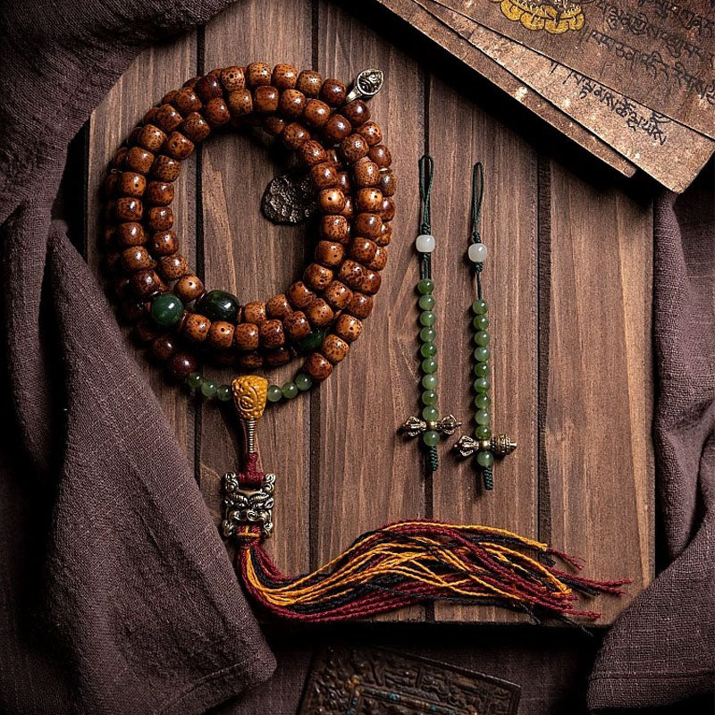 Himal Energy Wealth Auspicious Bodhi Blessing Necklace Hetian Jasper Bracelet