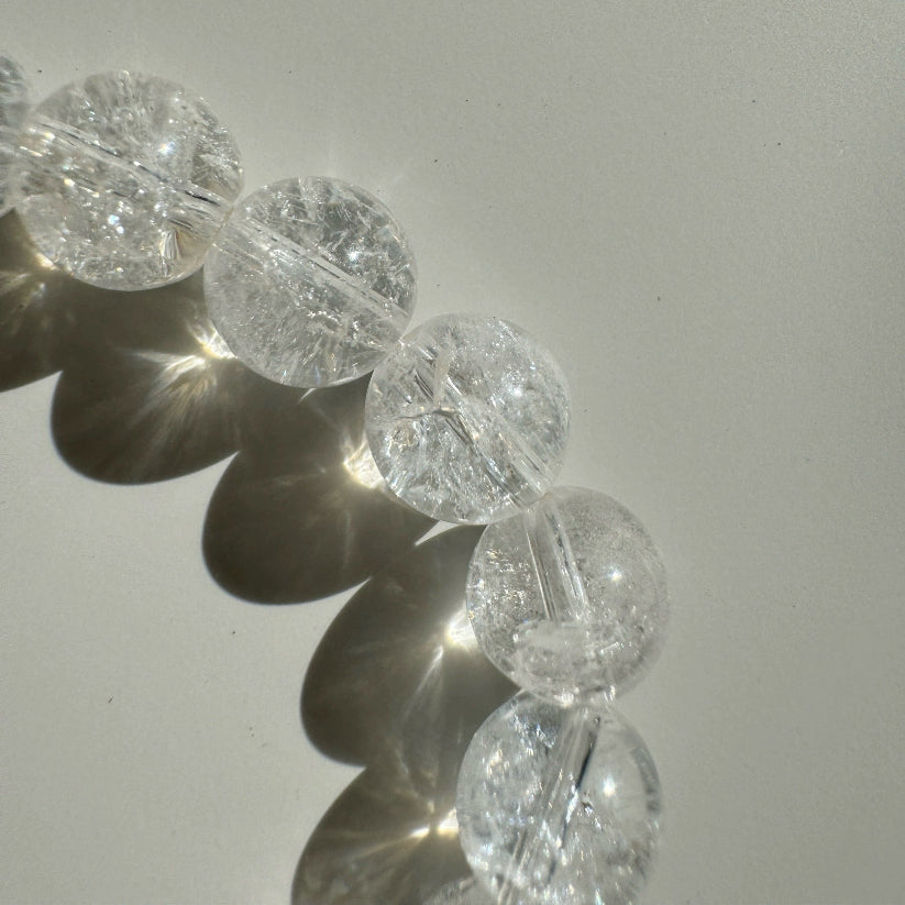Positive Pure Energy Natural White Crystal Bracelet