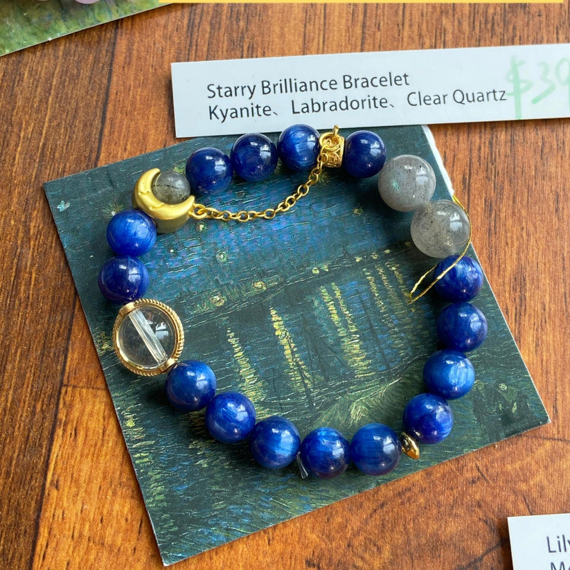 Celestial Whirl Bracelet lnspired by Vincent van Gogh's iconic painting Starry Night