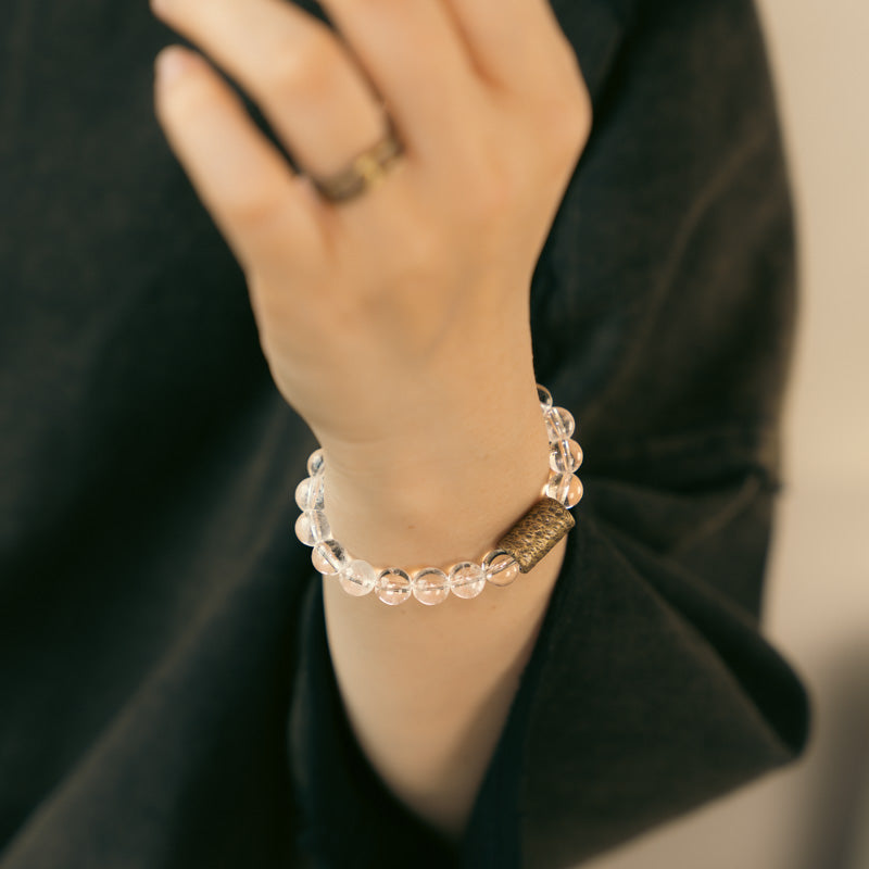 Pure Healing White Crystal Bead Bracelet