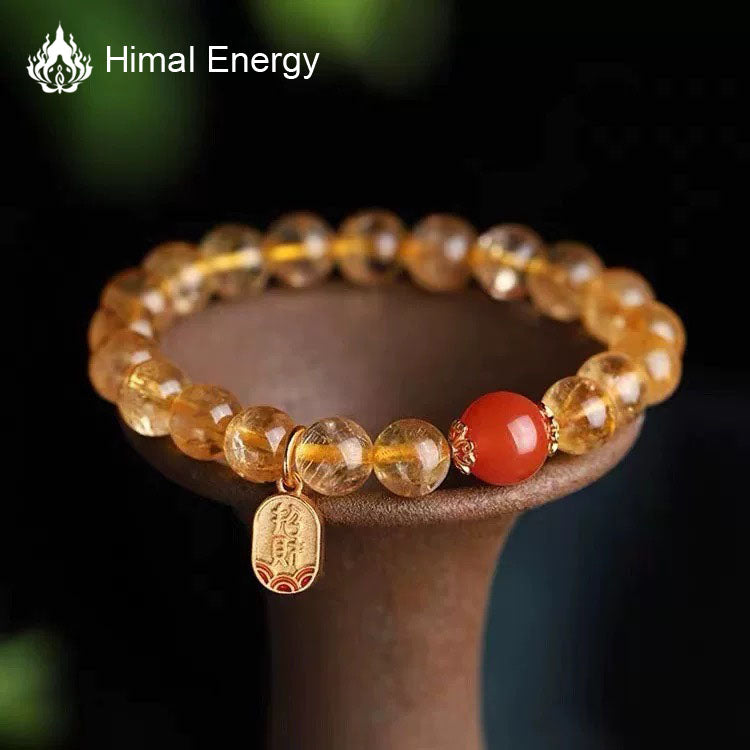 Wealth and Good Luck Natural Citrine Bracelet
