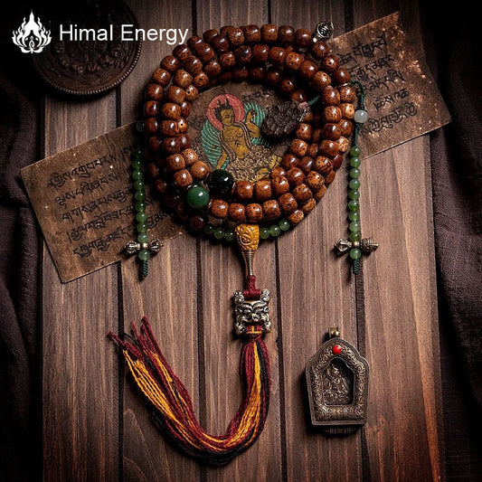 Himal Energy Wealth Auspicious Bodhi Blessing Necklace Hetian Jasper Bracelet