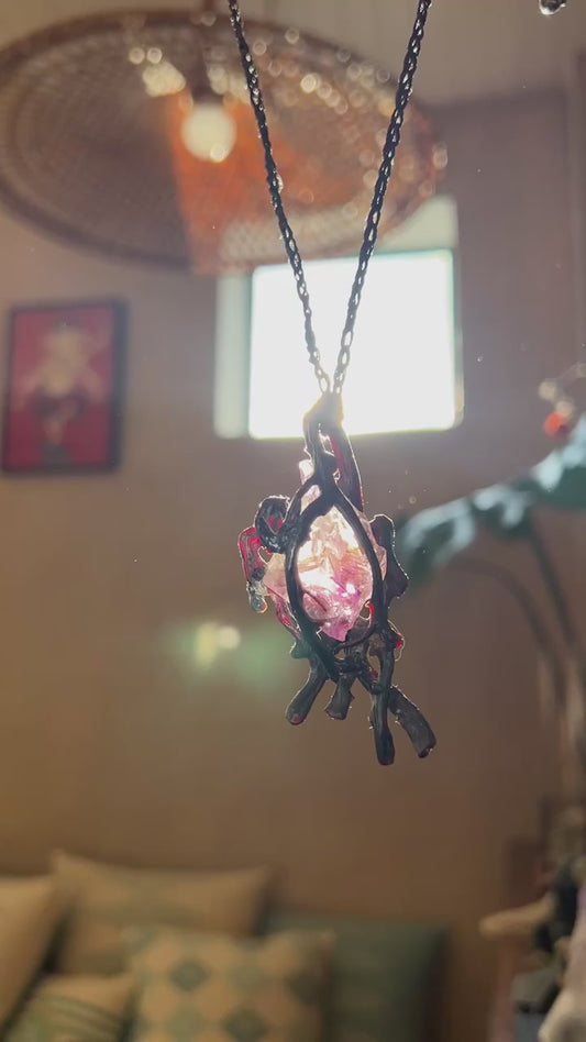 Garnet Heart Pendant- Powerful Pure Magic