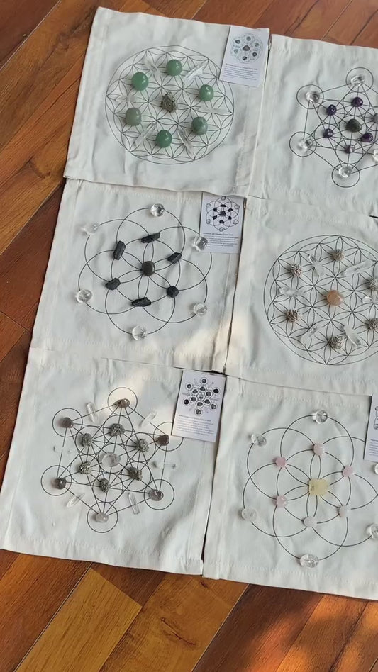 Crystal Grid to enhance sleep quality & promote peaceful dreaming